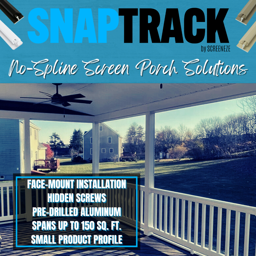 SCREENEZE | No-Spline Screen Porch Systems